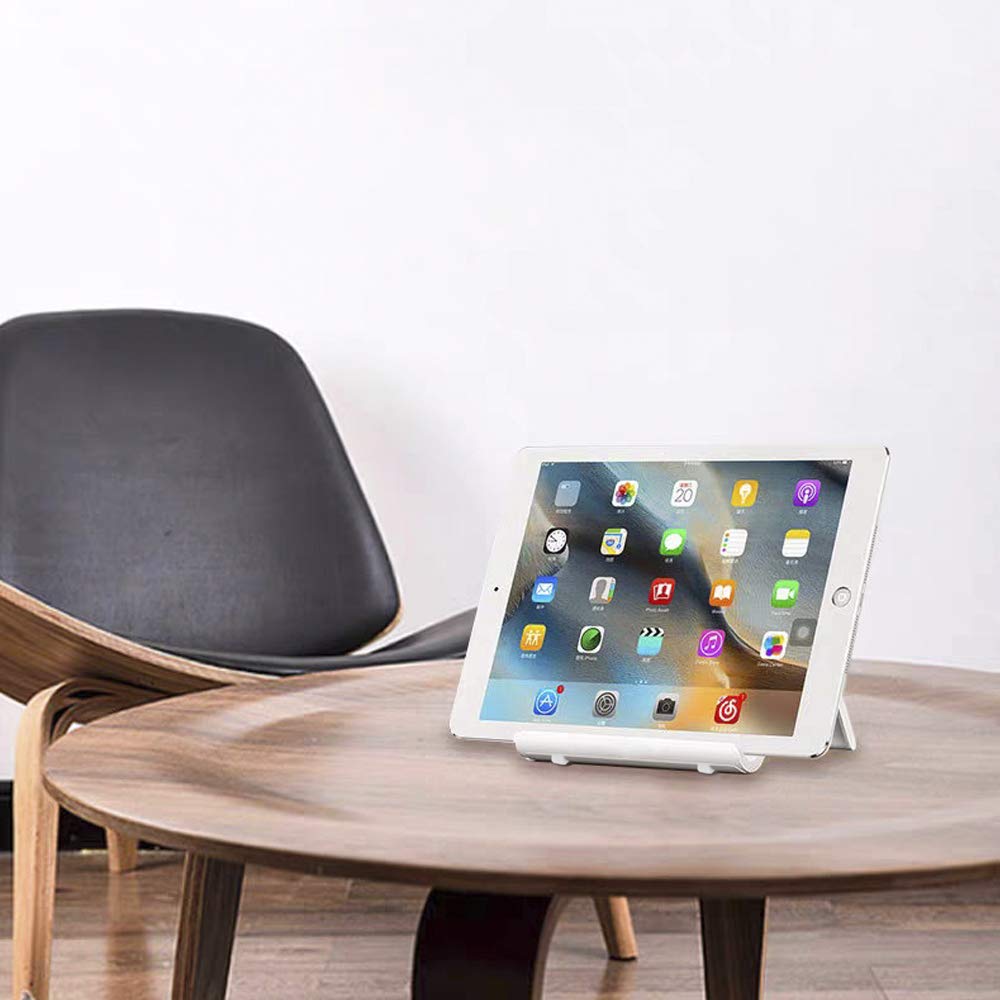 Mayten Foldable Desk Cell Phone Stand Adjustable iPhone iPad Holder Stand,Compatible for iPhone 14Pro 14Plus 13 12Pro Max 11 SE XS XR 8 7 6,Switch,iPad,Samsung,Kindle-White