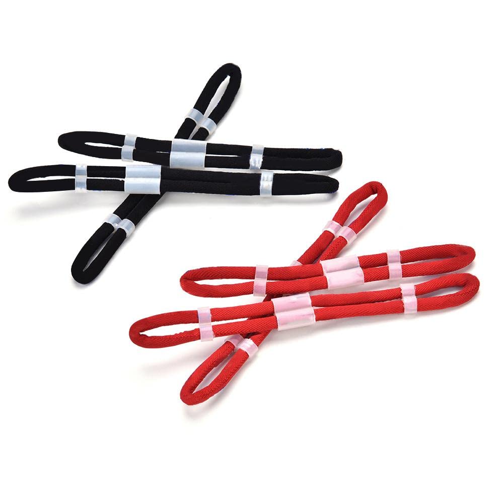 Archery Bow Slings, Archery Fingersling Recurve Bow Fingersling Shooting Fingersling Archery Finger Comfortable Wear Resistant for Recurve Bow(Black,M)