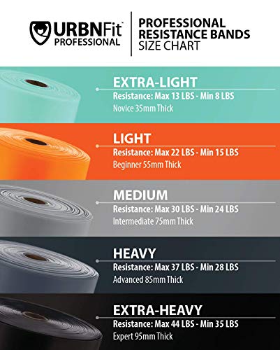 Professional Resistance Bands - 25 Yards (75ft) Latex-Free Elastic Exercise Fitness Band Roll - No Scent, No Powder - Perfect for Physical Therapy & Rehab, Yoga, Pilates (Expert .95mm Thick)