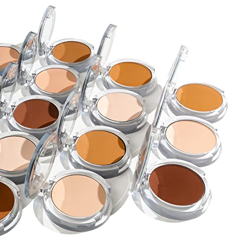 PUR Beauty 4-in-1 Pressed Mineral Makeup Powder Foundation with SPF 15 - Concealer & Finishing Compact Pressed Powder for Face - Buildable Medium to Full Coverage Foundation Powder (Beige)