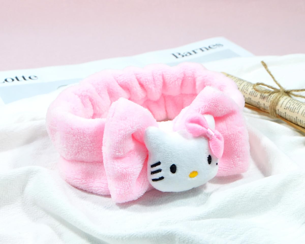 GGJQQDM Kawaii Headband for Spa, Makeup, Face Washing & Pajama Parties - Suitable for Girls and Women (F)