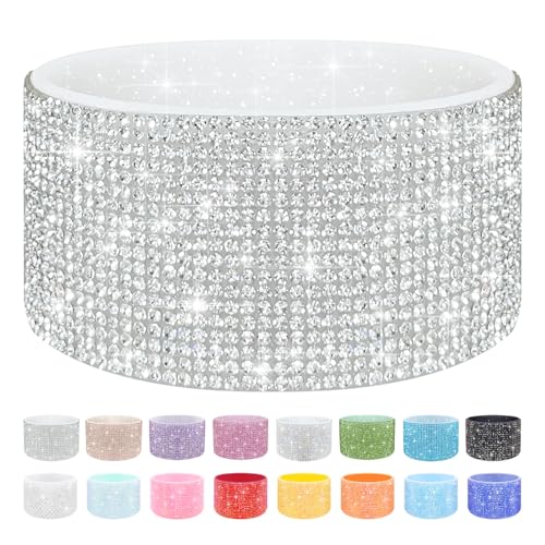 WORBSS Diamond Glitter Silicone Boot for Stanley Cup 40oz Tumbler & Simple Modern 30-40oz Trek Tumbler Accessories for 2.8-2.9 inch Trapezoidal Cylinder Base Water Bottles Bottom Anti-Slip Sleeve