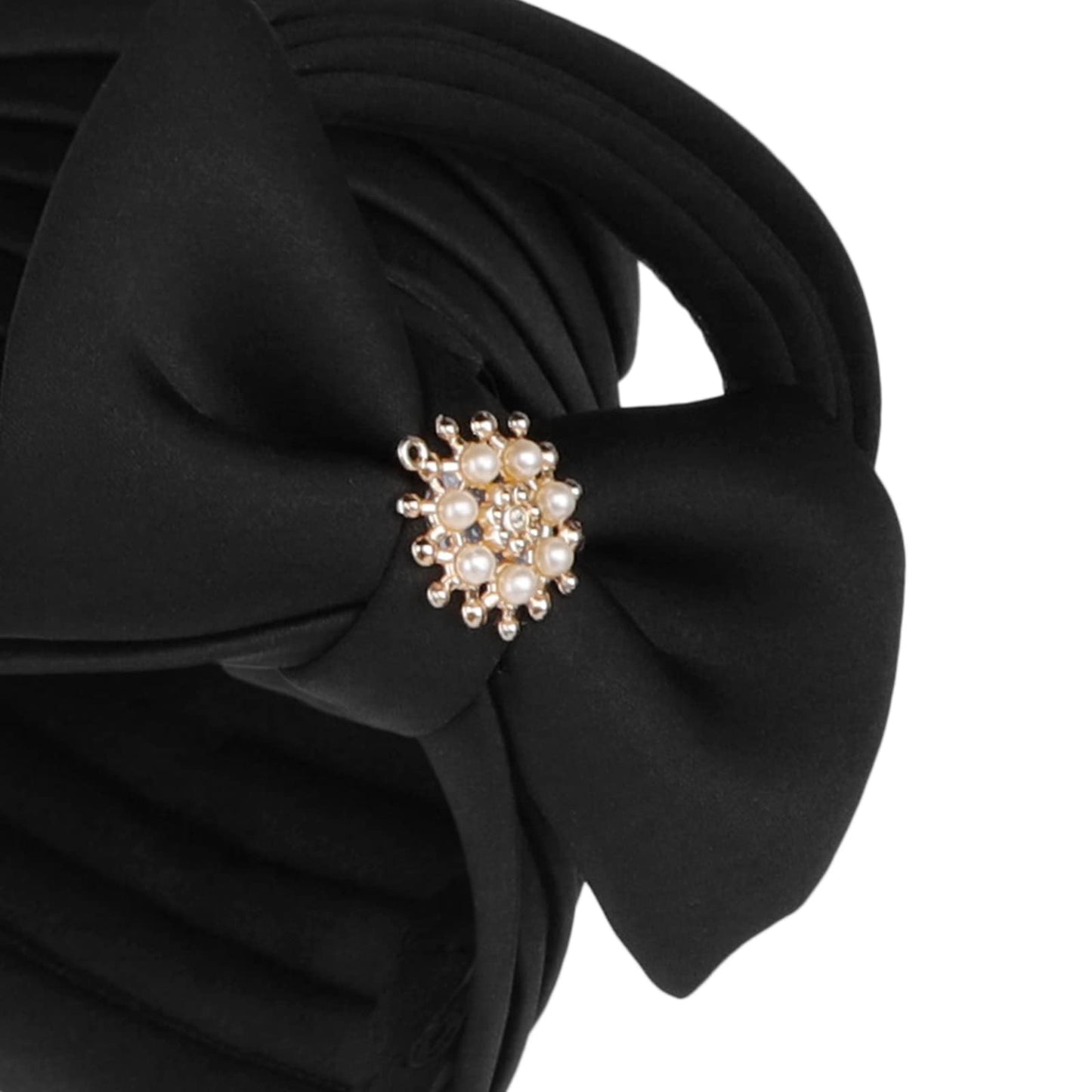 African Turban Head Wrap Nigerian Gele Head Tie Stretchy Breathable Bonnet Turban Bow Chemo Beanie Cap Bandana Head Wear