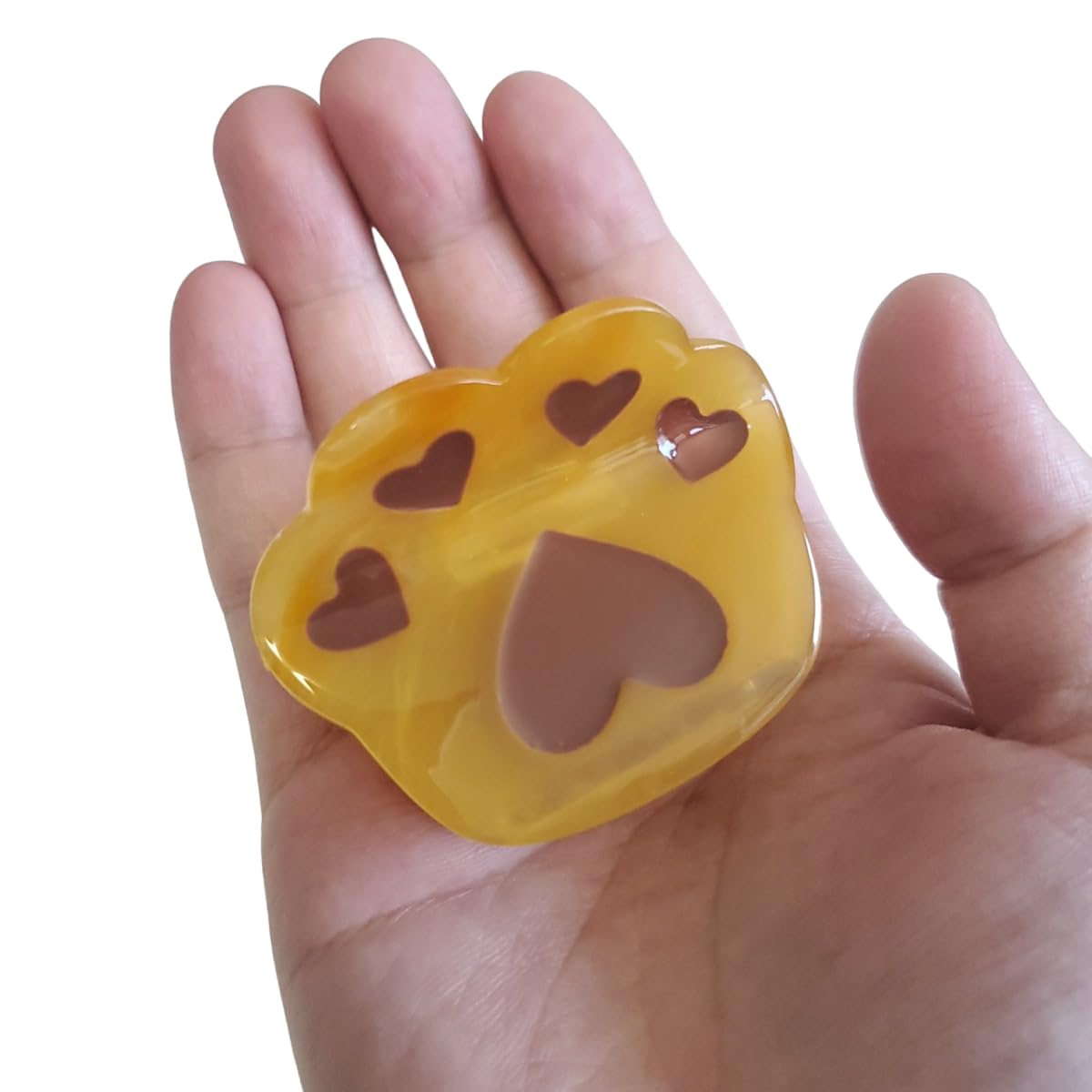 Novelty Paw Hair Clip,Acetate Claw Clips,Hair Clips for Women,Coffee