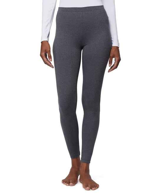 32 Degrees Heat Womens Ultra Soft Thermal Lightweight Baselayer Legging Pant, Charcoal Heather, X-Small