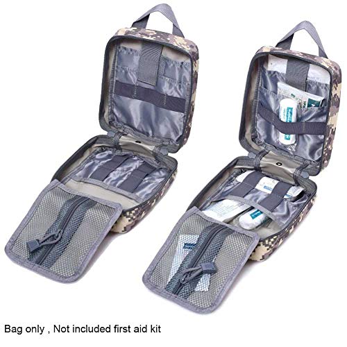 Molle First Aid Pouch Empty, Rip Away Medical Pouch, Molle Ifak Pouch, ACU Tactical EMT Pouches Bag Only for Hiking Camping