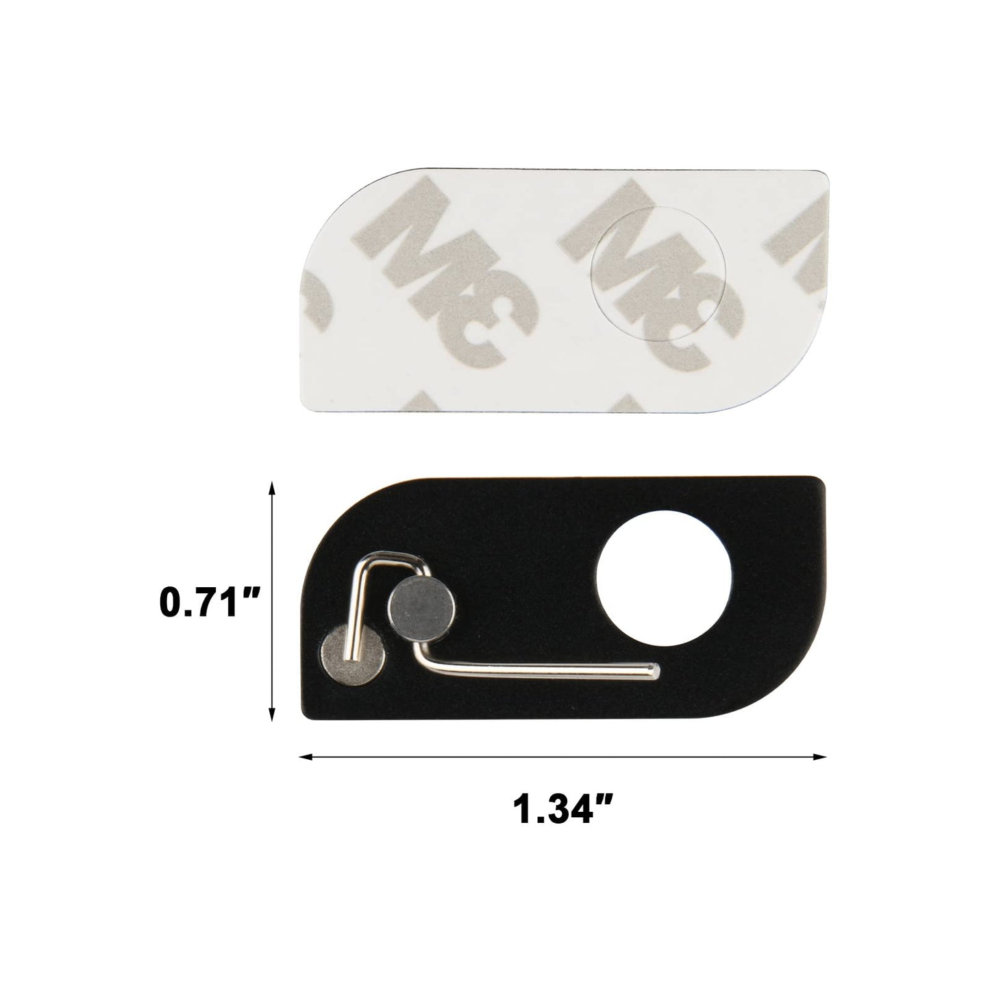 Cosmos 4 Pcs Archery Arrow Rest Archery Magnetic Metal Arrow Rest with Adhesive Tape for Recurve Bow Targeting Training Hunting Accessory, Left Hand (Left Hand)