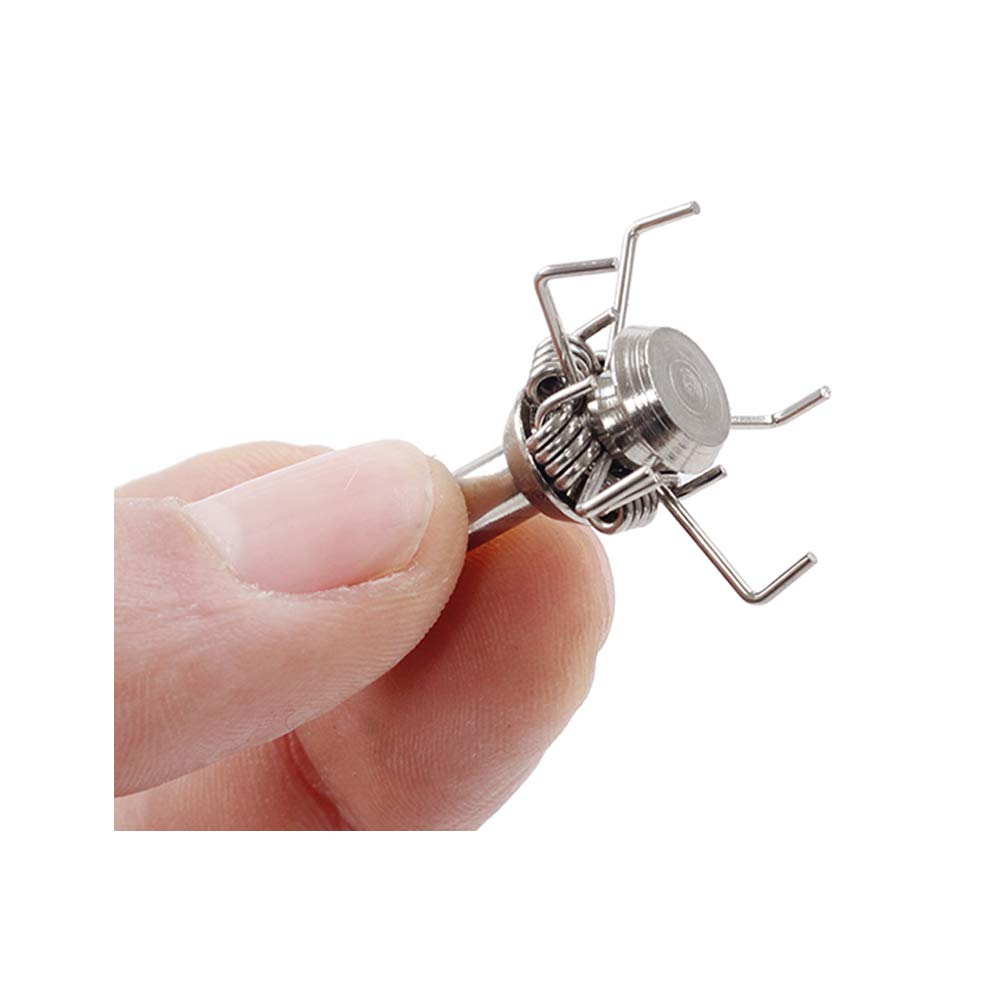 Huntcool Archery Judo Point Broadheads for Small Game Compound Bow Hunting Arrowheads 100Grain 4mm Steel Arrow Head Crossbow Points (AH-02C)