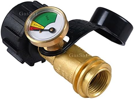 GasSaf Propane Tank Gauge Propane Level Indicator 5lb-40lb Propane Tanks Gas Pressure Meter for RV Camper, BBQ Gas Grill, Fire Pit and More