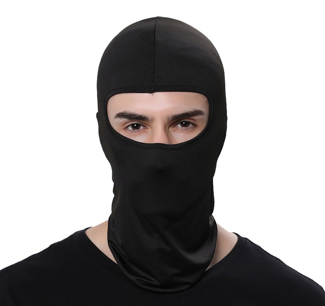 Pack of 5 Thin Sun Balaclava Winter Ski Mask for Men Outdoor Cycling Motorcycle Airsoft Fishing Hunting Mask Darkblack