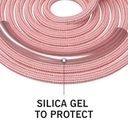 FITMYFAVO Jump Rope Cotton Adjustable Skipping Weighted jumprope for Women，Adult and Children Athletic Fitness Exercise Jumping Rope (Red)