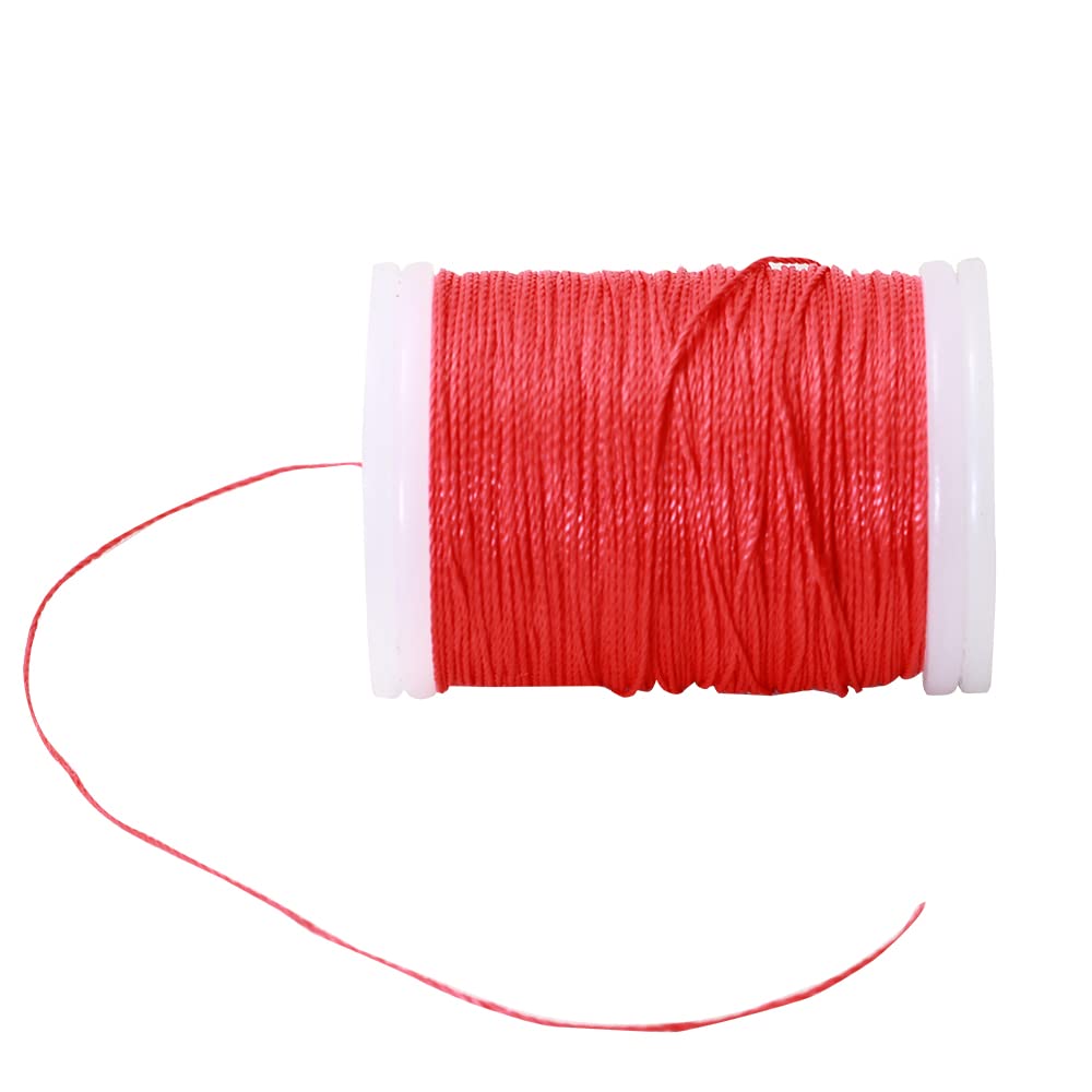 SOPOGER Archery Bow String Serving Thread 131 yard/120 m Durable Nylon Bowstring Serving Thread for Compound Recurve Bow Tying Peep Sight Nock Point (Red)