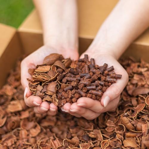 Smokin' Pecan - 100% Pecan Shell Pellets - Smoking Pellets for Pellet Smokers, or Any Outdoor Grills, 20 lb. Box