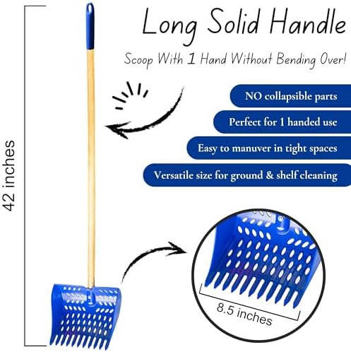 The Coop Scoop® 2-in-1 Chicken Poop Scooper & Rake – Durable Sand Sifting Litter Shovel for Chicken Coops & Small Farm Animals