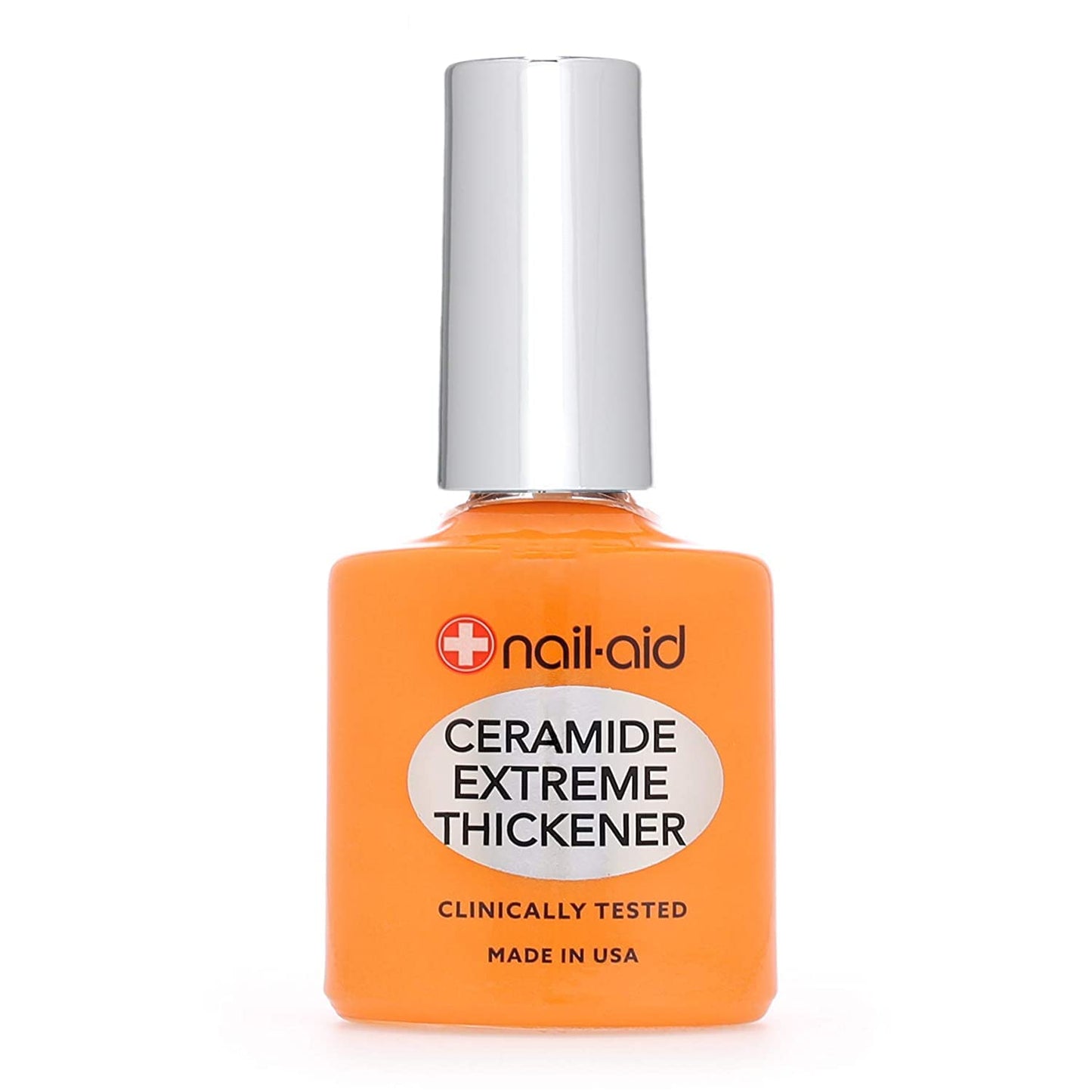 NAIL-AID Ceramide Extreme Thickener + Gel Top Coat, Clear, 2 Count