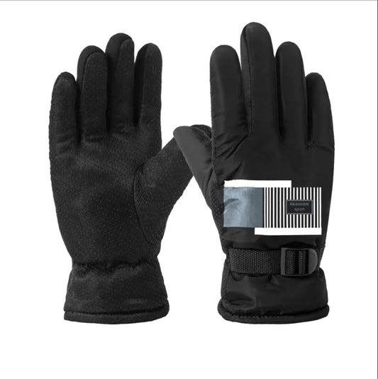 Winter Gloves for Men Women - Cold Weather Gloves for Running Cycling, Snow Warm Gloves BK XXL