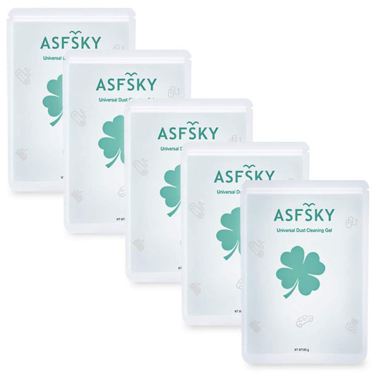 ASFSKY Car Cleaning Gel for Car Detailing Car Cleaning Gel Putty Reusable Keyboard Cleaner Gel Car Putty for Cleaning Dust Universal Cleaning Gel 5 Pack(Green)