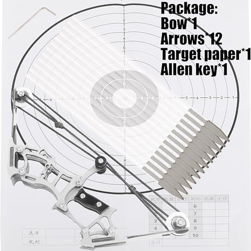 6"-9.5" Mini Compound Bow and Arrows Set for Archery Target Shooting Small Hunting Games Pocket Bow Survival Bow Gift LTH/RTH (5.9" Bow)