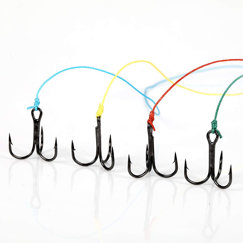 HERCULES Super Strong 100M 109 Yards Braided Fishing Line 6 LB Test for Saltwater Freshwater PE Braid Fish Lines 4 Strands - Multicolor, 6LB (2.7KG), 0.08MM