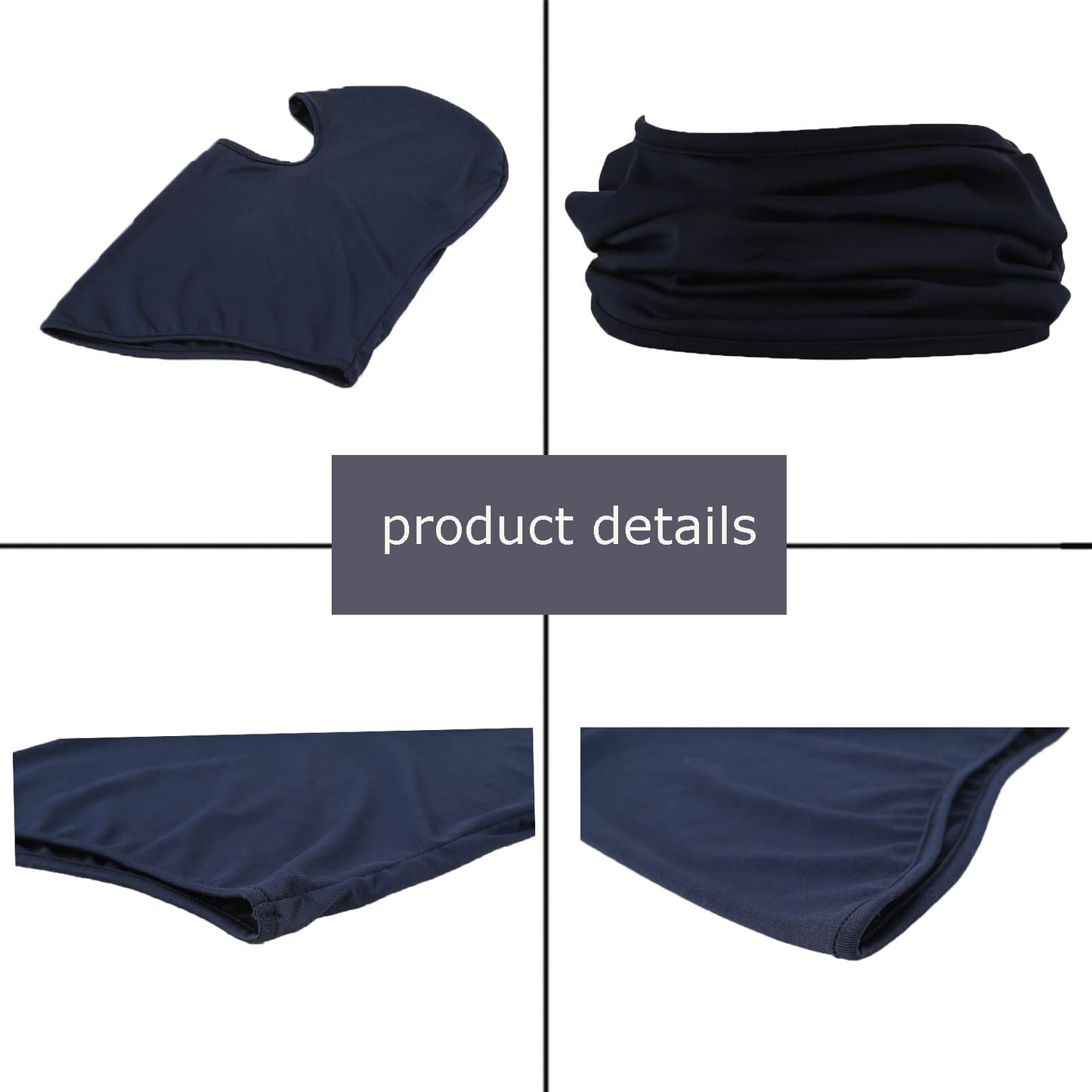 GANWAY 7 Pieces Ski Mask Balaclava Full Face Mask for Men Women Outdoor Sports Windproof UV Protection Breathable Red