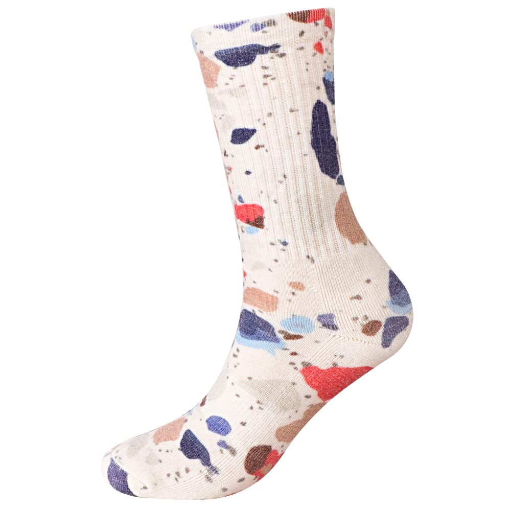 EnerWear 4 Pack Women's Merino Wool Outdoor Hiking Trail Crew Sock (US 9-11, 3D Color 1)