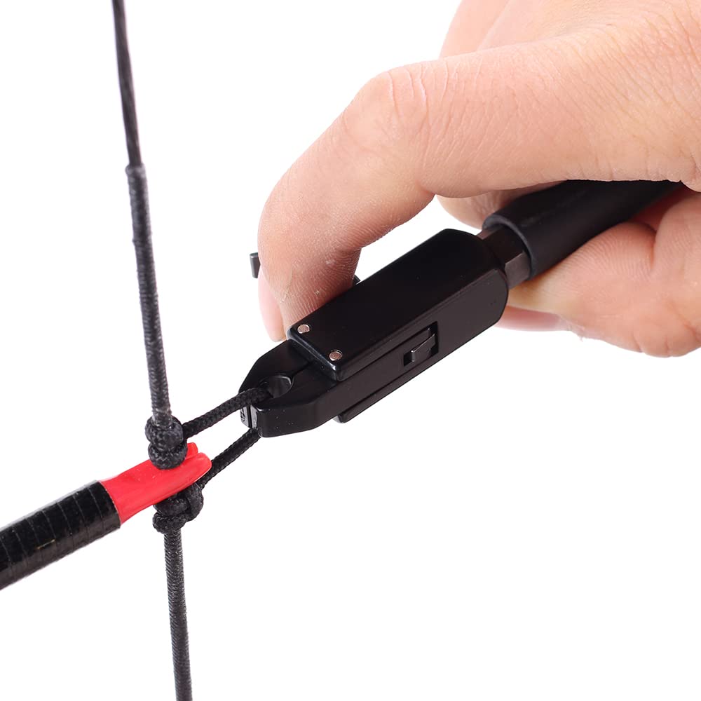 SOPOGER Archery Bow Release for Compound Bow Youth Bow Release Adjustable Bow Release Thumb for Adults Kids Hunting Shooting Accessories (Black)