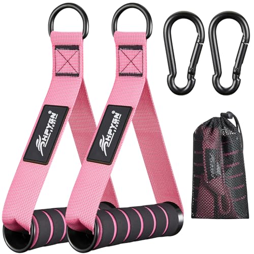 Gym Equipment, Gym Exercise Handles, Cable Attachments for Gym, Replacement Handle Attachments for Cable Machine Pulleys, Resistance Band and Strength Trainer, Pull Down Workout Accessories