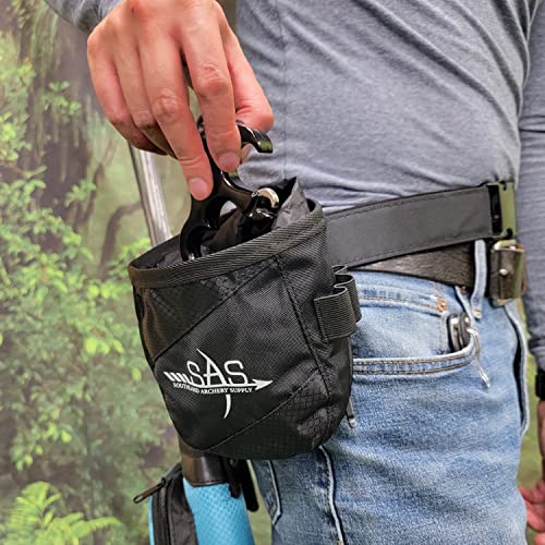 Southland Archery Supply SAS Release Pouch Release Aid Bag Belt Holder (Black)
