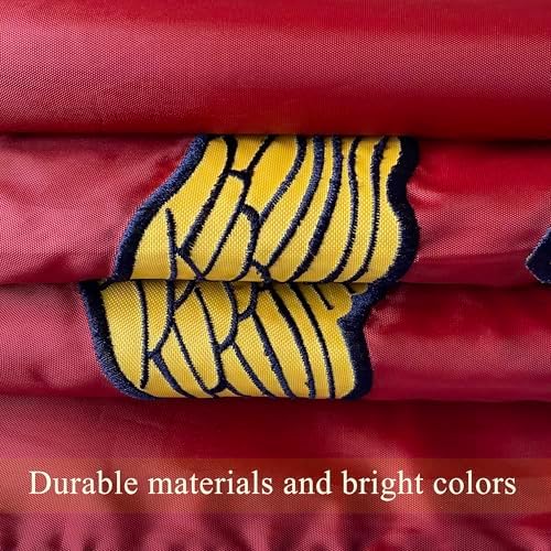 Embroidered Double Sided Marine Corps Flag 3x5 Outdoor-3Ply Heavy Duty 300D Nylon 4 Rows Sewn- All Weather United States Official Marine Corps Flag Banner for Indoor with 2 Brass Grommets