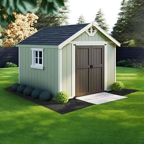 6 x 4 FT Outdoor Storage Shed Mat, Waterproof Storage Shed Flooring Mat, Anti-Slip Patio Furniture Floor Scratch Prevention Mat, Dustproof Outdoor Carport Mat (6 x 4 FT)