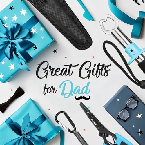 Mossy Oak 2Pcs Fishing Tools Kit- Fishing Plier, Fish Lip Gripper, Multifunctional Fishing Hook Remover with Lanyards Sheath, Saltwater Resistant Fish