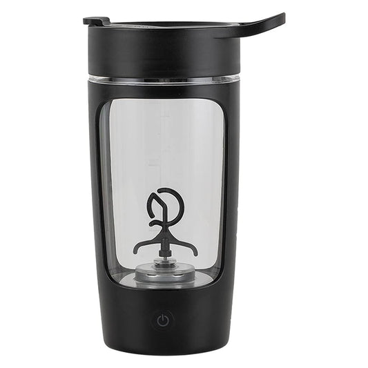 HeroTrade 650ml Electric Protein Shaker Bottle, USB Rechargeable Portable Blender Cup for Protein Shakes, Juices, Coffee, and Smoothies,(Black)