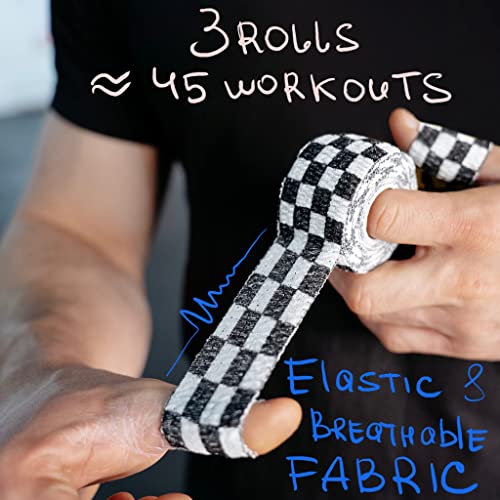 Barbell UP Professional Weight Lifting Thumb Tape - Protects Finger Tape, Adhesive for Powerlifting, Yoga & Gym, Hand Grip Support for Weightlifting, Deadlift, Barbell Hook Grip