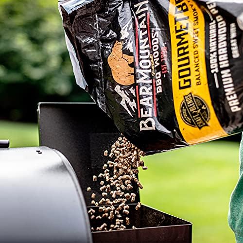 Bear Mountain All Natural Wood Pellets for Smoker, Grill & BBQ, 40 Lbs, Mesquite - Premium Hardwood Barbecue Pellets for Indoor and Outdoor Grilling