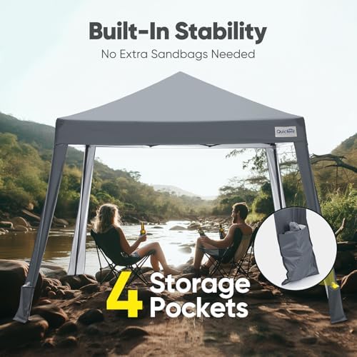 Quictent 10x10 Pop Up Canopy Tent Lightweight, Portable, and Versatile for Beach and Sporting Events with Sun Protection and Easy Setup