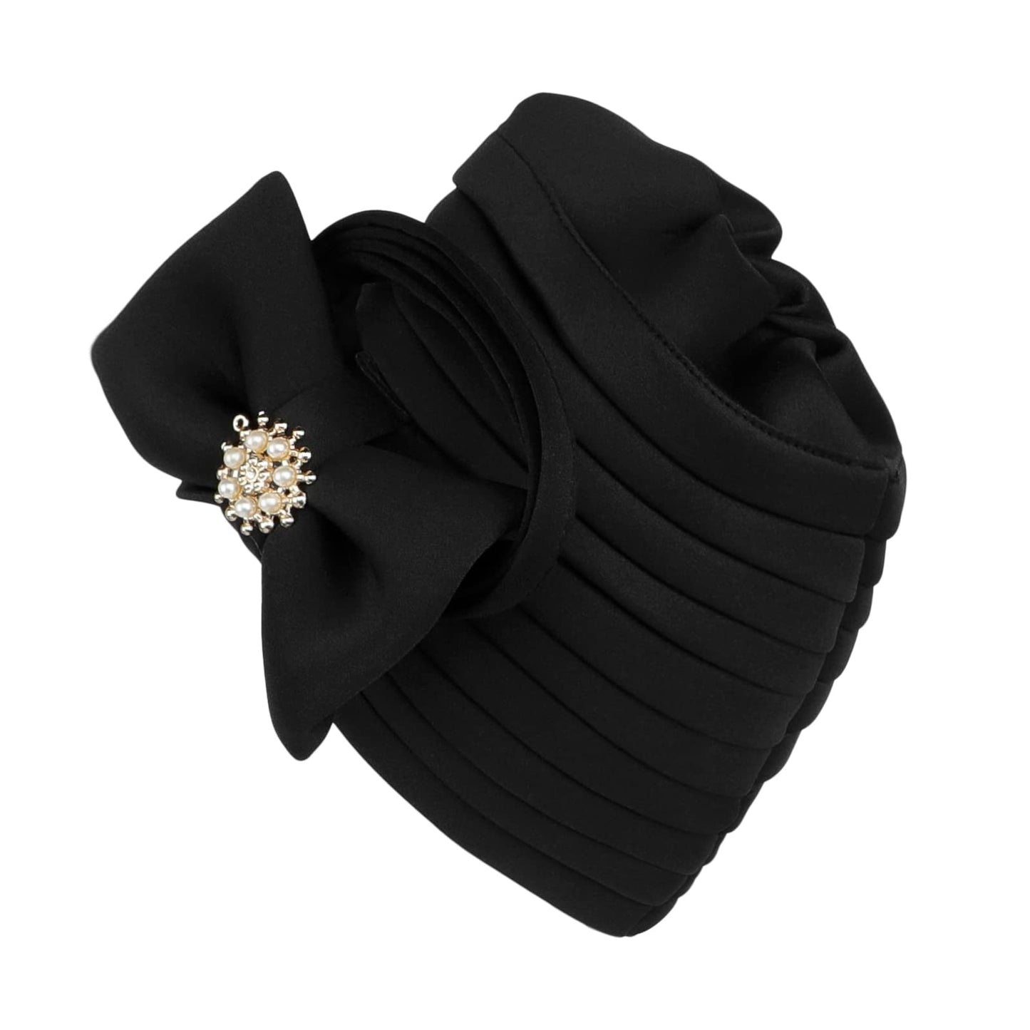 African Turban Head Wrap Nigerian Gele Head Tie Stretchy Breathable Bonnet Turban Bow Chemo Beanie Cap Bandana Head Wear