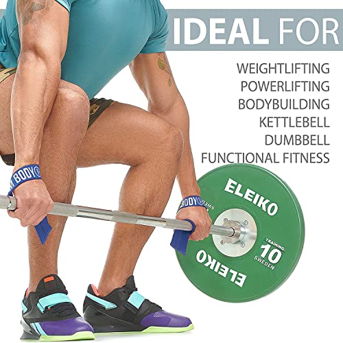 WARM BODY COLD MIND V1 Lifting Wrist Straps for Olympic Weightlifting, Rated at 660 lb, for Weight Lifting Bodybuilding Powerlifting Deadlift Gym Fitness Crossfit, Hand Grips, Heavy Duty