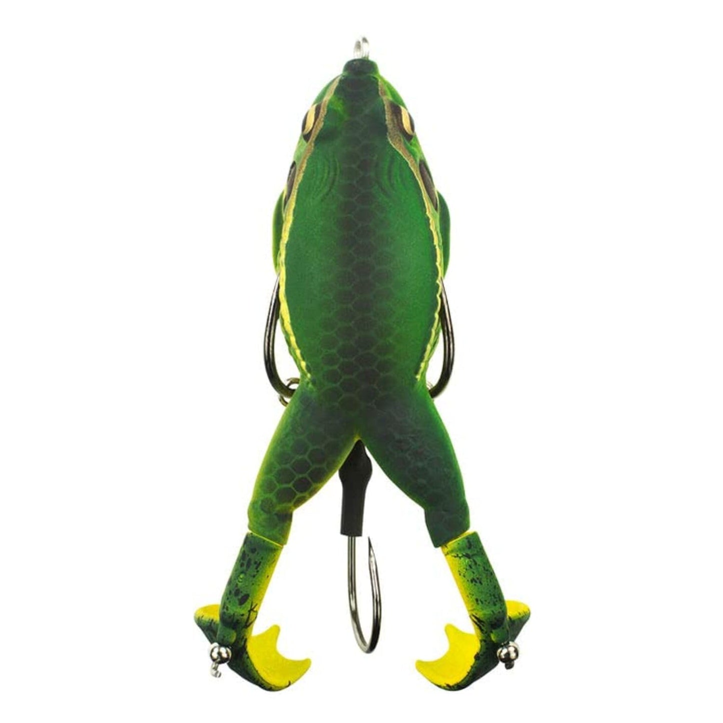 LUNKERHUNT - Frog Bait for Bass Fishing | Soft Hollow Body Weedless Frog for Bass Fishing and Trout | Weedless Realistic Bait Frog Lure, Freshwater with Sharp Hooks Lures and Double Propellers Feet