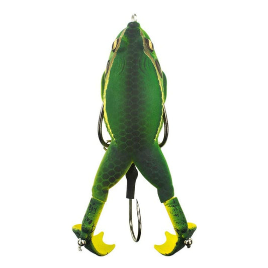 LUNKERHUNT - Frog Bait for Bass Fishing | Soft Hollow Body Weedless Frog for Bass Fishing and Trout | Weedless Realistic Bait Frog Lure, Freshwater with Sharp Hooks Lures and Double Propellers Feet