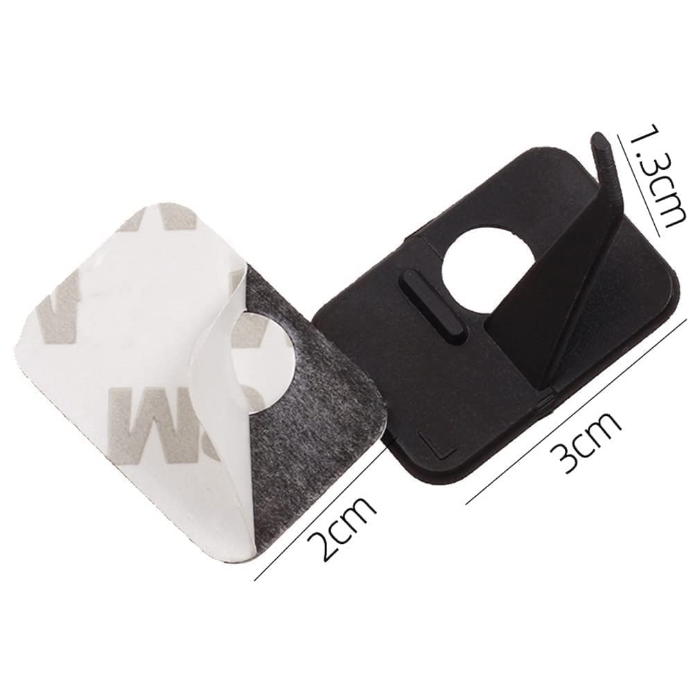 SOPOGER 6pcs Plastic Arrow Rest Black Recurve Bow Arrow Rest Adhesive Back Hunting Shooting Targeting Accessory for Right or Left Hand (Left Hand)