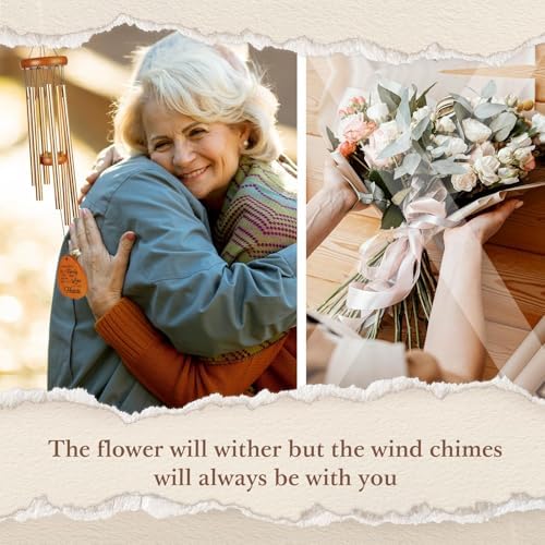 50th Wedding Anniversary Wind Chime, Happy 50th Anniversary Romantic Gifts for Couple, Parents, Wife, Husband, Friends, Golden Anniversarys Keepsake Gifts Ideas