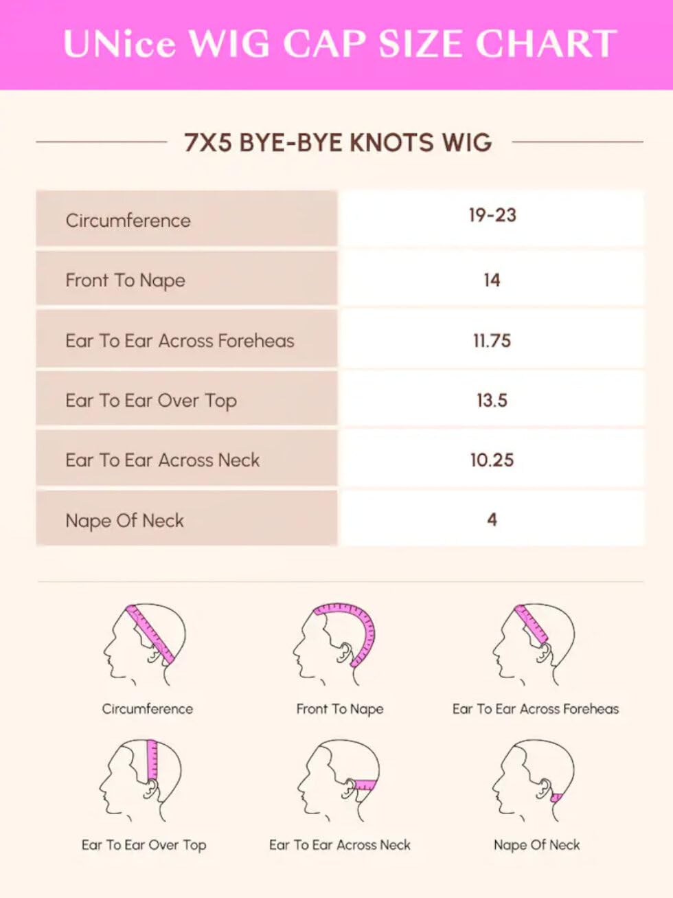 UNICE Bye Bye Knots Glueless Wig 7x5 Pre Cut Lace Front Wigs Human Hair Reddish Brown Deep Curly Invisible Knots Pre Everything Put on and Go Human Hair Wig Pre Plucked 150% Density 14inch