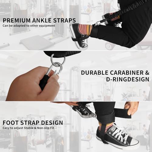 Vertical Jump Trainer: Leg Strength Training Tool with Resistance Bands - Speed & Agility Jumping Exercise Equipment for Basketball Volleyball Football