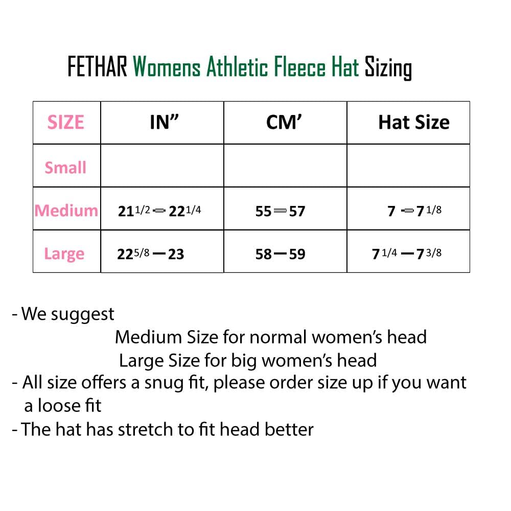 FETHAR Womens Athletic Winter Hat with Ponytail Hole - Fleece Running Hat for Womens (Blaze Orange, Large)