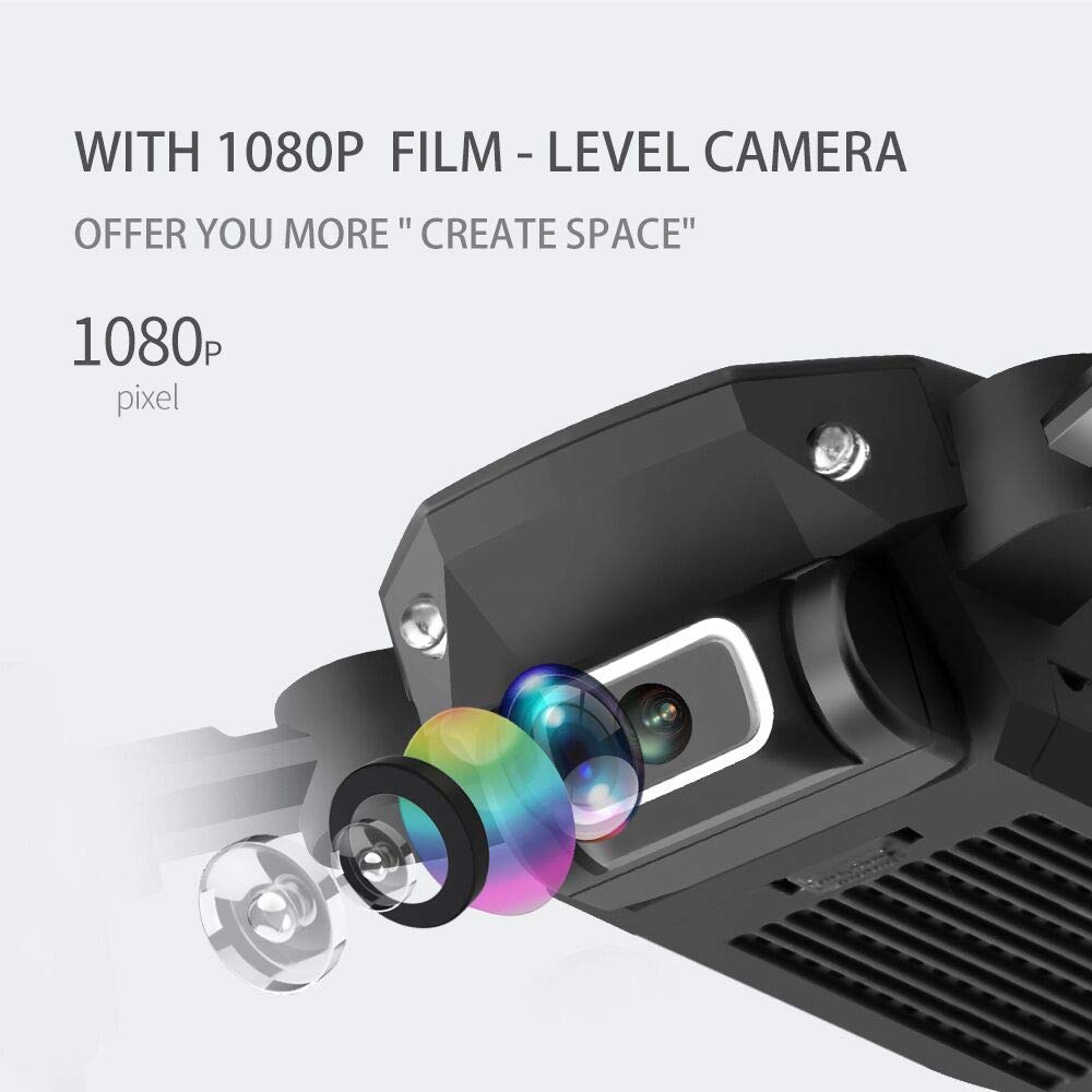 Mini Drone for Kids and Adults, GoolRC LS-MIN RC Quadcopter with 1080P Camera, 360° Flip, Gesture Photo/Video, Track Flight, Altitude Hold, Headless Mode, Include Carry Bag and 3 Batteries (Black)