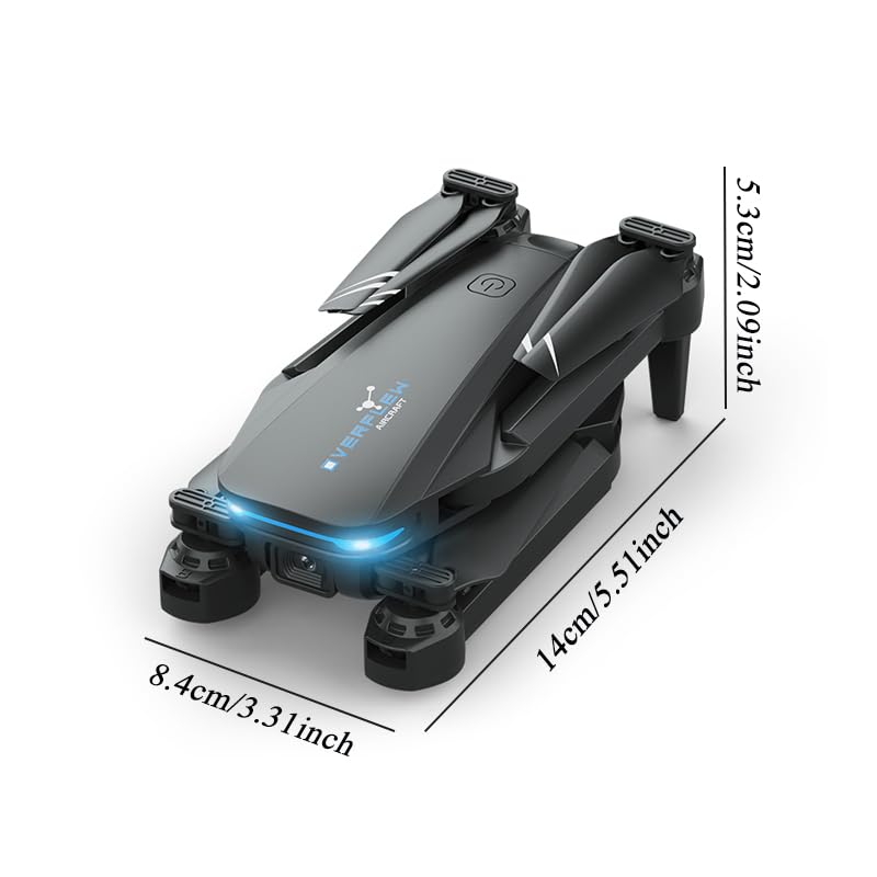 Flypear S20 Drone with 1080P Camera for Adults, Foldable Remote Control Quadcopter with Optical Flow Positioning, Altitude Hold, Headless Mode, Trajectory Flight, 3D Flips, 2 Rechargeable Batteries