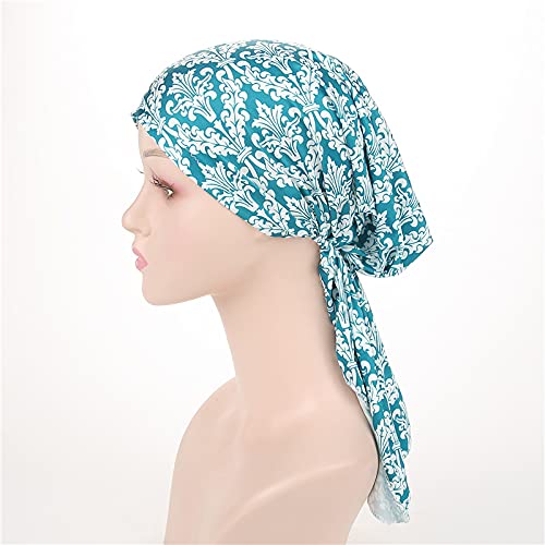beauty YFJH Scarf Cotton Lined Pretied Beanie Turban Chemo Pre-Tied Headwear Bandana For Cancer