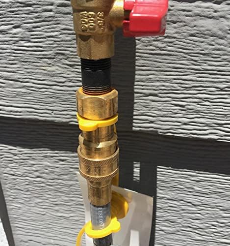 15 Feet 1/2 inch ID Natural Gas Grill Hose with Quick Connect Fittings, Natural Gas Line for Grill, Pizza Oven, Heater and More Low Pressure Appliance