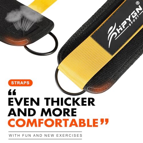 Resistance Band Set with Ankle Straps, Gym Kickback Straps for Butt and Leg Exercises, Ankle Straps for Cuff Exercises - Perfect for Home Workouts and Fitness Training