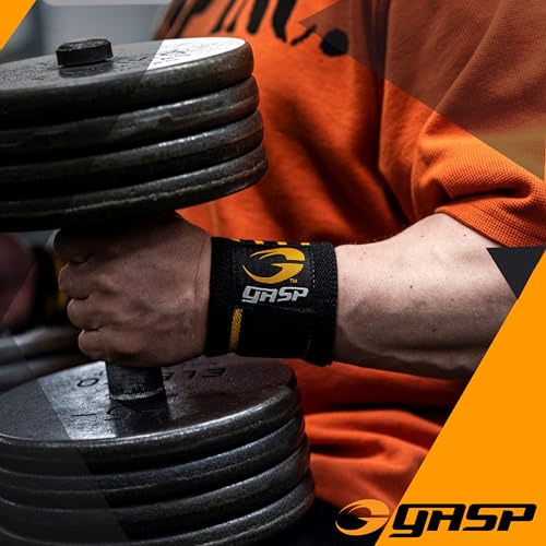 Gasp Hardcore Wrist Wraps 13” | Weightlifting Wrist Support for Men & Women | Best Gym Wrist Straps with Thumb Loop for Powerlifting Competition, Strength Training, Bodybuilding